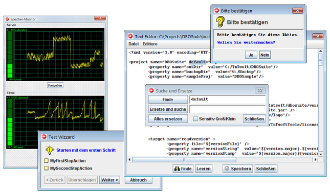 Screenshots der Appsuite - Monitoring