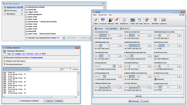 Screenshots der Appsuite - Workflows